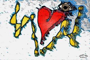 Crazy Art by me - A sad moment