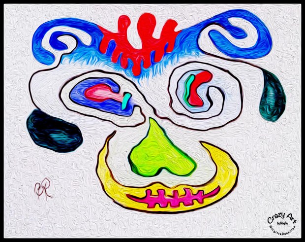 Crazy Art by me - Speaking about