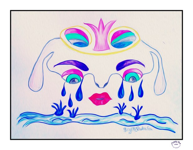 Crazy Art by me - Crying Rivers