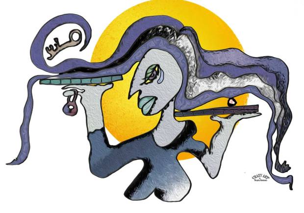 Crazy Art by me - Tears from the moon