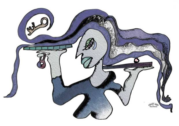 Crazy Art by me - Tears from the moon