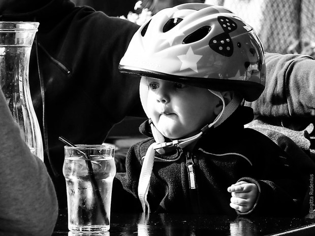 Street Photography - Helmet Baby