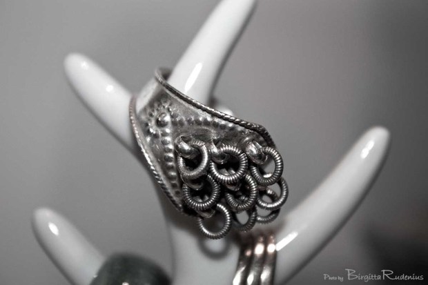 Nordic wedding ring in silver