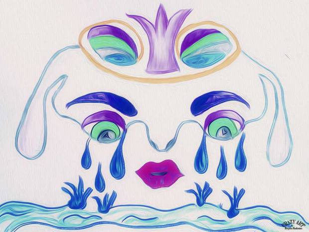 Crazy Art by me - Crying a Sea