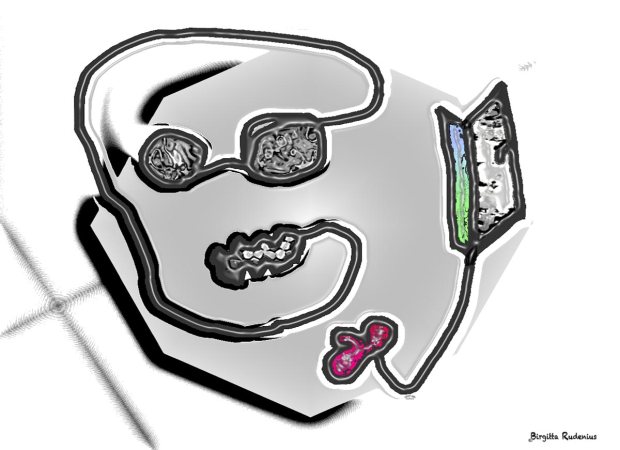 Crazy Art by me - Grabbing the Door