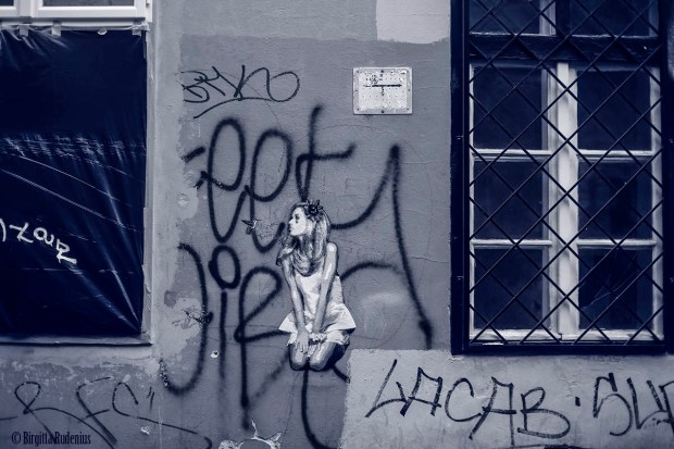 Blue Photo - Street Art