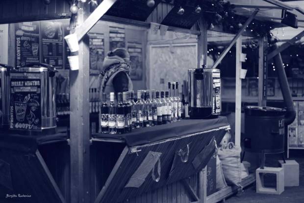 Blue Photo - Mulled Wine at Christmas Market Budapest