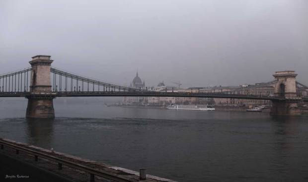 The Chain Bridge over the Danube in Budapest