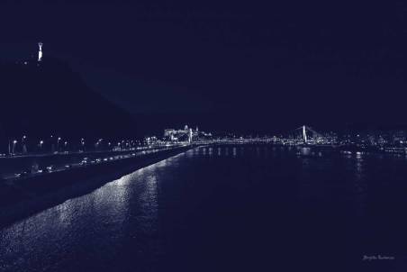 Budapest by night - River Danube, Buda Castle, Statue of Liberty and Chain Bridge