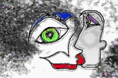 Crazy Art by me - A kiss from you to me