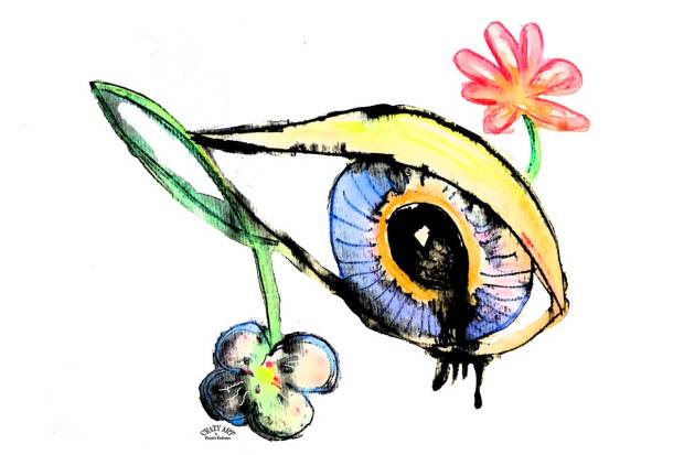 Crazy Art by me - Sad eye made for Yazidi Women