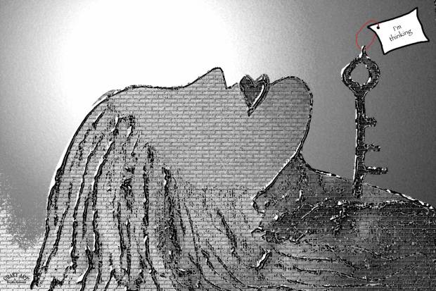 Crazy Art by me - I'm thinking