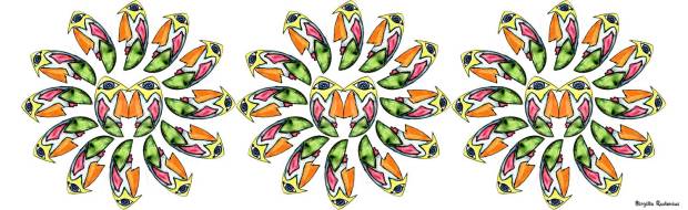 Crazy Art by me - Flowers of Many Faces