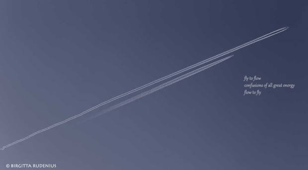 Blue Photo Poetry - Flow to Fly