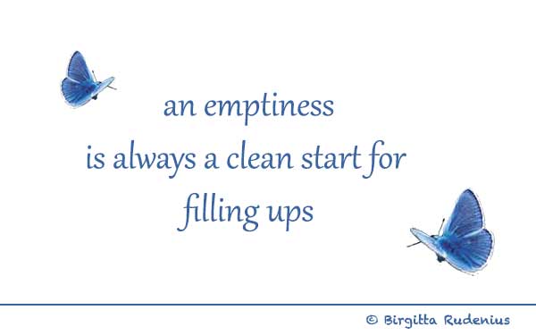BR poetry - Emptiness & Filling ups