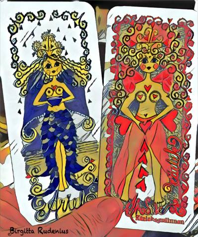 Tarot Cards for Today - Goddesses of Sea and Love.