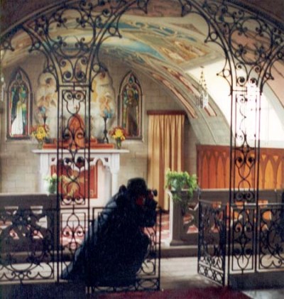 Shooting Old Church on Orkney.