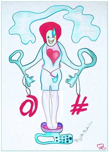 Crazy Art by me - Keys for Living Life.