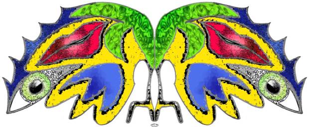 Crazy Art by me - Lip Waves.