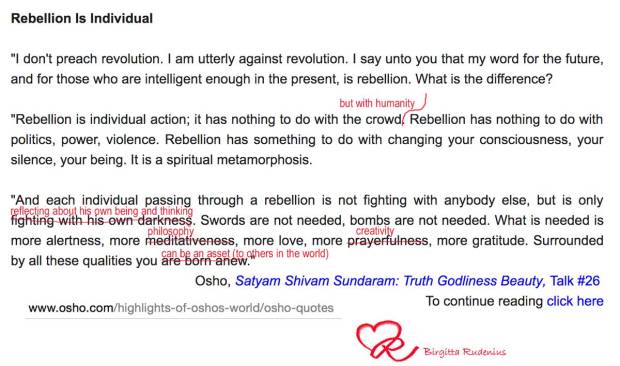 Thinking about .... Osho's thinking ... and my thinking ... QUOTES