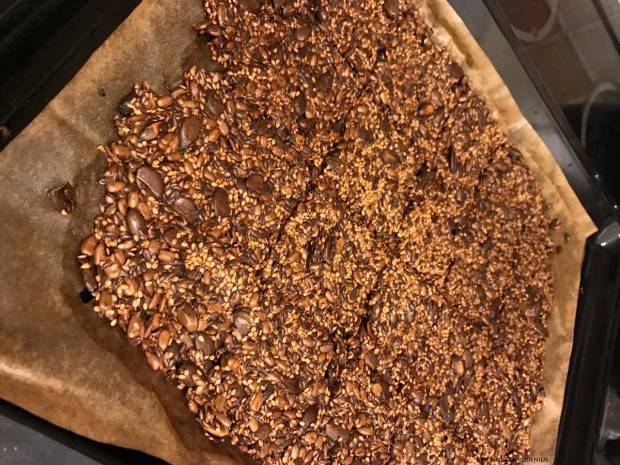 Seed bread - burnt :(