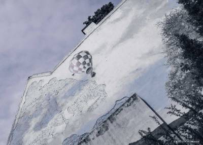 Street Art - Balloon, Budapest.