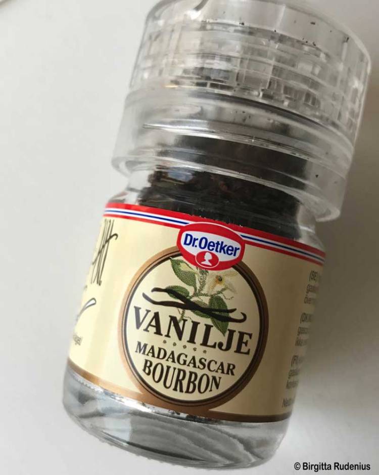 Krossad vaniljstång.