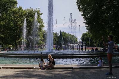 Music Fountain Margit Island, Budapest.