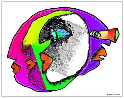 Crazy Art by me - Face Life.