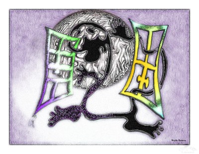 Crazy Art by me - Struggling with the World inside You.