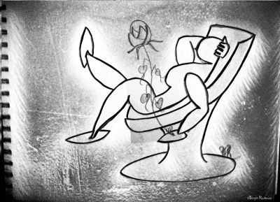 Feeling Good - Sketch by Birgitta Rudenius.